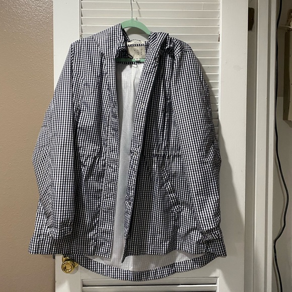 Gingham printed Rain Jacket - Picture 1 of 3